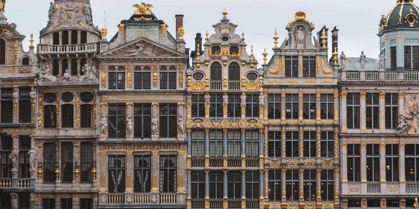 The gilded facades of the Grand-Place in Brussels